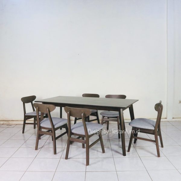 Teak Minimalist Dining Set