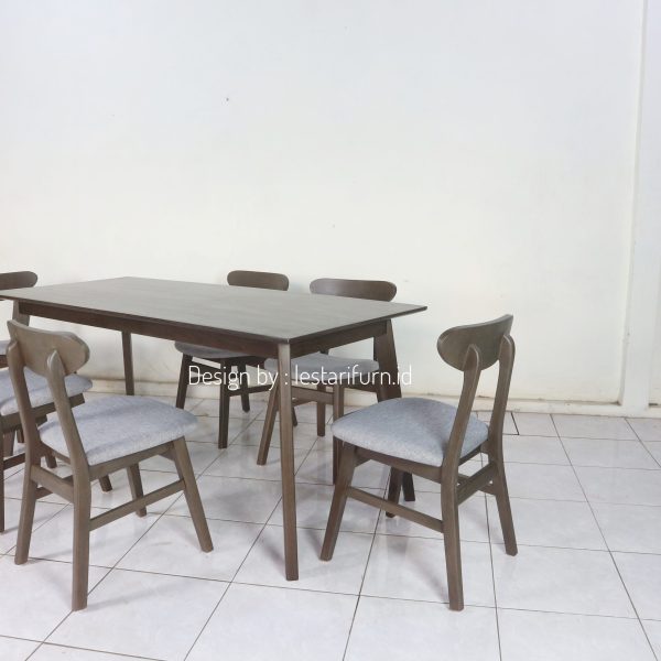 Teak Minimalist Dining Set - Image 5