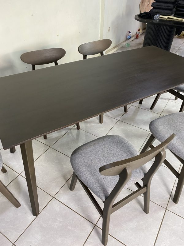 Teak Minimalist Dining Set - Image 3