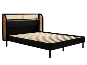 George Rattan Teak Bed