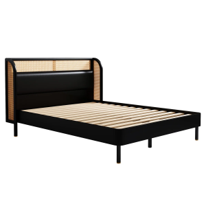 George Rattan Teak Bed