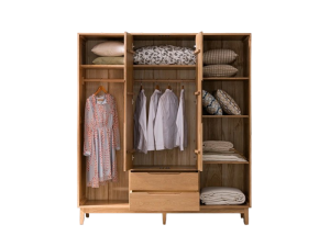Rhia Teak Wardrobe